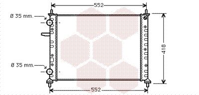 VAN WEZEL Radiators, Motora dzesēšanas sistēma 17002229